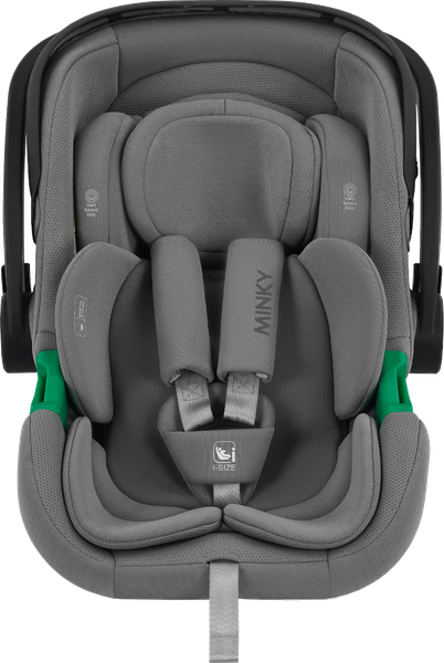 Изображение товара Автокресло INDIGO Minky I-Size с базой 0+ (светло-серый)