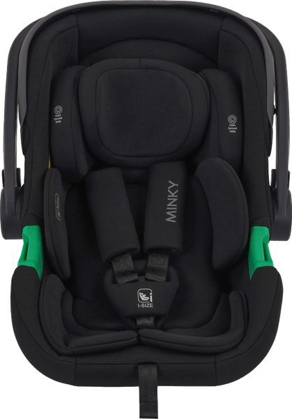 Изображение товара Автокресло INDIGO Minky I-Size с базой 0+ (черный)