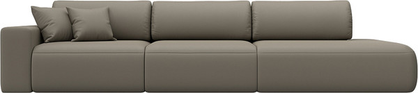 Изображение товара Диван Лига Диванов Лига-036 НПБ Модерн Лонг подлокотник слева / 127689L (экокожа Grifon 04 бежевый)