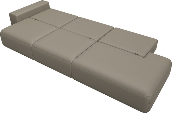 Изображение товара Диван Лига Диванов Лига-036 НПБ Модерн Лонг подлокотник слева / 127689L (экокожа Grifon 04 бежевый)