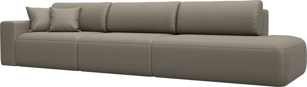 Изображение товара Диван Лига Диванов Лига-036 НПБ Модерн Лонг подлокотник слева / 127689L (экокожа Grifon 04 бежевый)