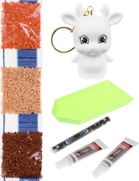 Изображение товара Набор для творчества On Time Брелок DIY алмазная мозаика. Олененок / 45219