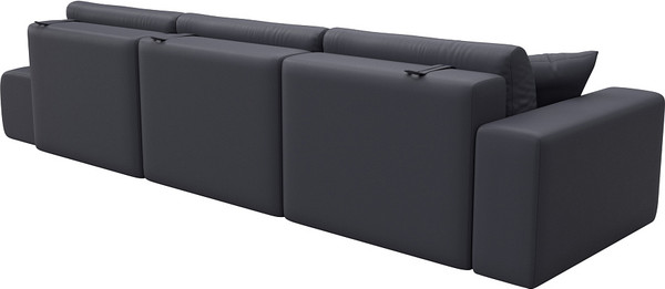 Изображение товара Диван Лига Диванов Лига-036 НПБ Модерн Лонг подлокотник слева / 127693L (экокожа Grifon 15 серый)