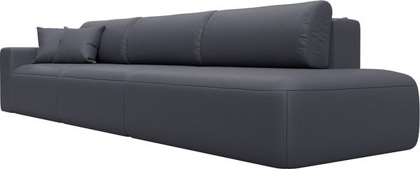 Изображение товара Диван Лига Диванов Лига-036 НПБ Модерн Лонг подлокотник слева / 127693L (экокожа Grifon 15 серый)