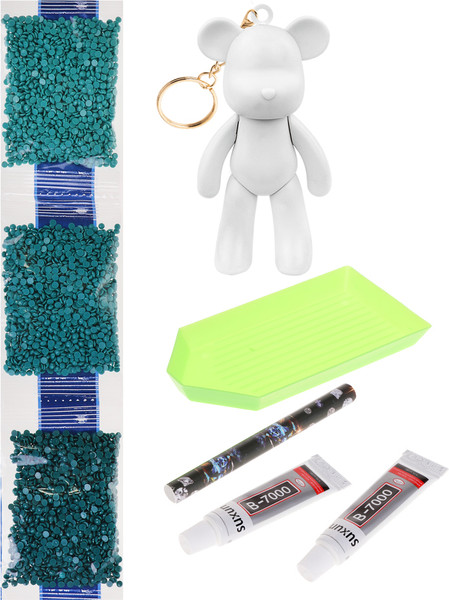 Изображение товара Набор для творчества On Time Брелок DIY алмазная мозаика. Мишка / 45220