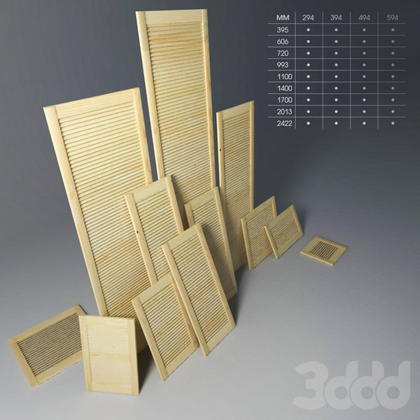 Изображение товара Дверца жалюзийная Альфалес 1015x444