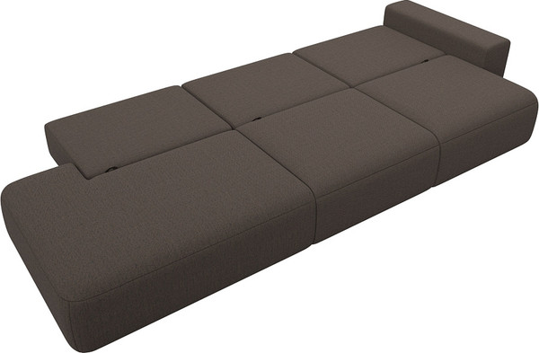 Изображение товара Диван Лига Диванов Лига-036 НПБ Модерн Лонг подлокотник справа / 124211 (рогожка амур коричневый)