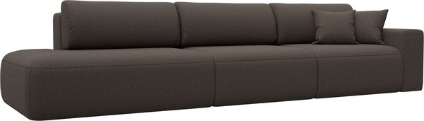 Изображение товара Диван Лига Диванов Лига-036 НПБ Модерн Лонг подлокотник справа / 124211 (рогожка амур коричневый)