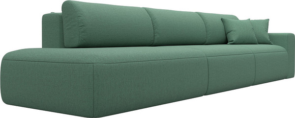 Изображение товара Диван Лига Диванов Лига-036 НПБ Модерн Лонг подлокотник справа / 124212 (рогожка амур зеленый)
