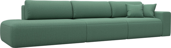Изображение товара Диван Лига Диванов Лига-036 НПБ Модерн Лонг подлокотник справа / 124212 (рогожка амур зеленый)