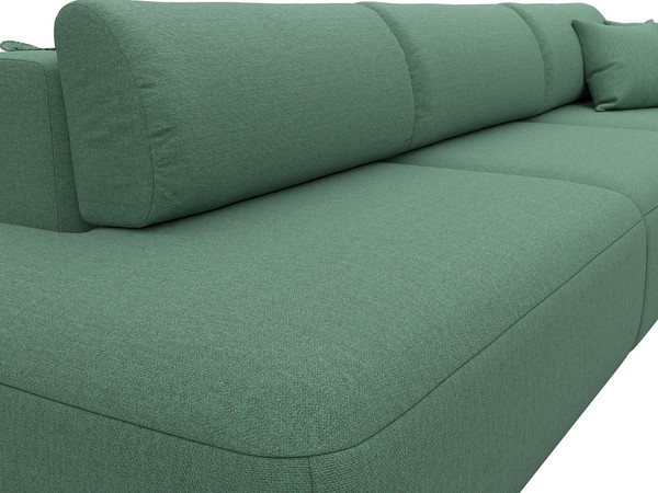 Изображение товара Диван Лига Диванов Лига-036 НПБ Модерн Лонг подлокотник справа / 124212 (рогожка амур зеленый)