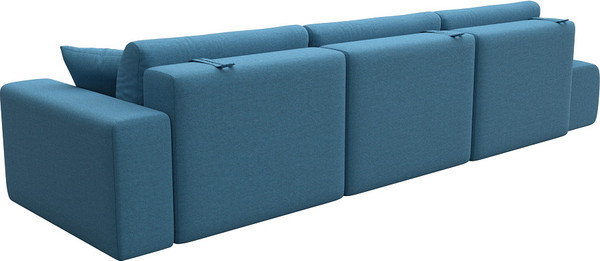 Изображение товара Диван Лига Диванов Лига-036 НПБ Модерн Лонг подлокотник справа / 124746 (рогожка амур голубой)