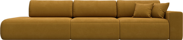 Изображение товара Диван Лига Диванов Лига-036 НПБ Модерн Лонг подлокотник справа / 127684 (велюр Brut 10 желтый)