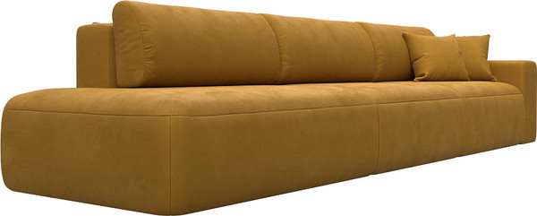 Изображение товара Диван Лига Диванов Лига-036 НПБ Модерн Лонг подлокотник справа / 127684 (велюр Brut 10 желтый)