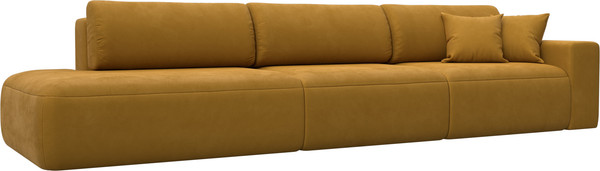 Изображение товара Диван Лига Диванов Лига-036 НПБ Модерн Лонг подлокотник справа / 127684 (велюр Brut 10 желтый)