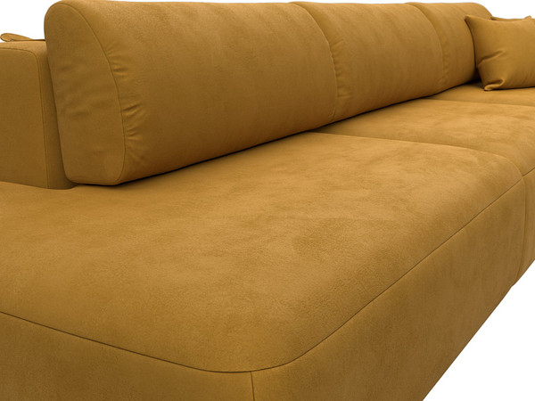 Изображение товара Диван Лига Диванов Лига-036 НПБ Модерн Лонг подлокотник справа / 127684 (велюр Brut 10 желтый)