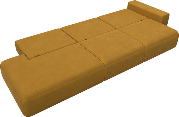 Изображение товара Диван Лига Диванов Лига-036 НПБ Модерн Лонг подлокотник справа / 127684 (велюр Brut 10 желтый)