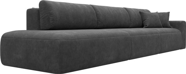 Изображение товара Диван Лига Диванов Лига-036 НПБ Модерн Лонг подлокотник справа / 127685 (велюр Brut 16 темно-серый)