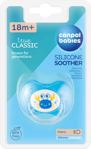 Изображение товара Пустышка Canpol Love&Sea силиконовая круглая 18+ мес / 22/415_new