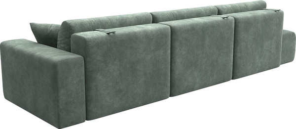 Изображение товара Диван Лига Диванов Лига-036 НПБ Модерн Лонг подлокотник справа / 127686 (велюр Brut 08 зеленый)