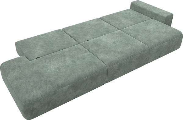 Изображение товара Диван Лига Диванов Лига-036 НПБ Модерн Лонг подлокотник справа / 127686 (велюр Brut 08 зеленый)