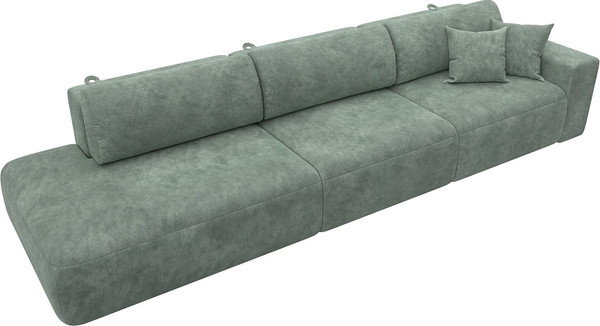 Изображение товара Диван Лига Диванов Лига-036 НПБ Модерн Лонг подлокотник справа / 127686 (велюр Brut 08 зеленый)