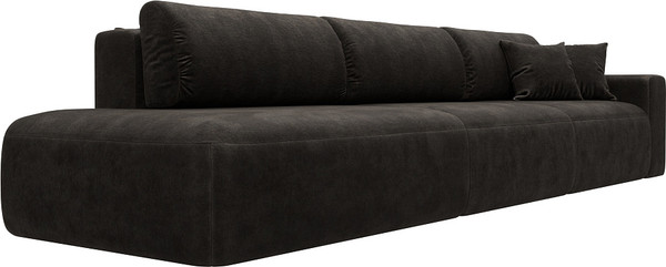 Изображение товара Диван Лига Диванов Лига-036 НПБ Модерн Лонг подлокотник справа / 127688 (велюр Brut 17 коричневый)