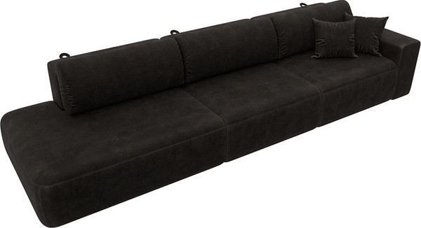 Изображение товара Диван Лига Диванов Лига-036 НПБ Модерн Лонг подлокотник справа / 127688 (велюр Brut 17 коричневый)