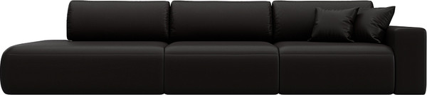 Изображение товара Диван Лига Диванов Лига-036 НПБ Модерн Лонг подлокотник справа / 127690 (экокожа Grifon 12 коричневый)