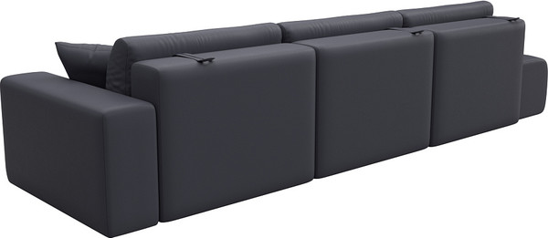 Изображение товара Диван Лига Диванов Лига-036 НПБ Модерн Лонг подлокотник справа / 127693 (экокожа Grifon 15 серый)