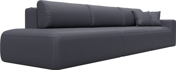 Изображение товара Диван Лига Диванов Лига-036 НПБ Модерн Лонг подлокотник справа / 127693 (экокожа Grifon 15 серый)