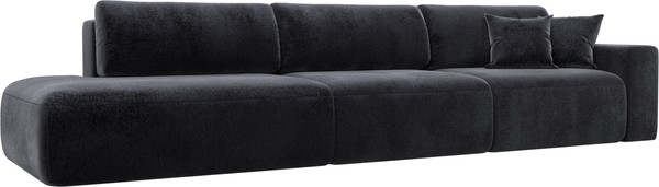 Изображение товара Диван Лига Диванов Лига-036 НПБ Модерн Лонг подлокотник справа / 127703 (велюр Tower 11 темно-серый)