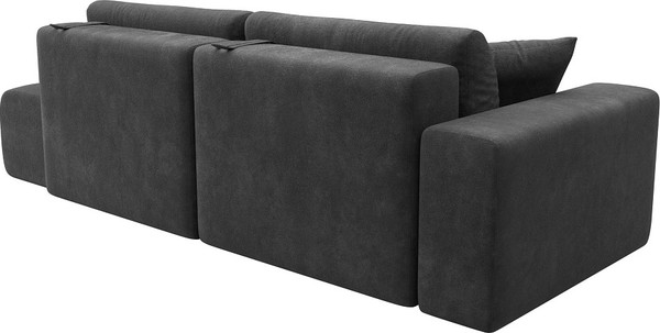 Изображение товара Диван Лига Диванов Лига-036 НПБ Модерн подлокотник слева / 127705L (велюр Brut 16 темно-серый)