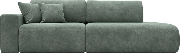 Изображение товара Диван Лига Диванов Лига-036 НПБ Модерн подлокотник слева / 127706L (велюр Brut 08 зеленый)