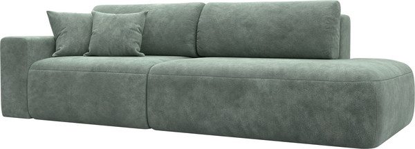 Изображение товара Диван Лига Диванов Лига-036 НПБ Модерн подлокотник слева / 127706L (велюр Brut 08 зеленый)