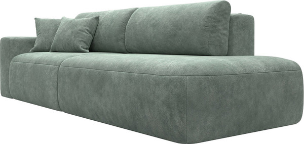 Изображение товара Диван Лига Диванов Лига-036 НПБ Модерн подлокотник слева / 127706L (велюр Brut 08 зеленый)