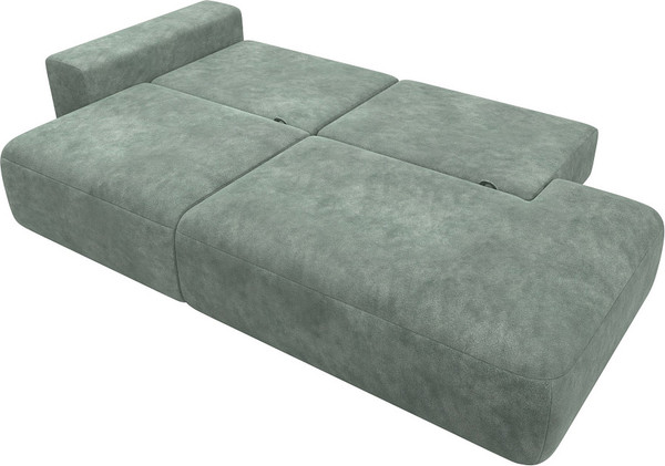 Изображение товара Диван Лига Диванов Лига-036 НПБ Модерн подлокотник слева / 127706L (велюр Brut 08 зеленый)