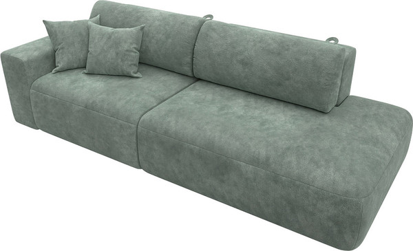 Изображение товара Диван Лига Диванов Лига-036 НПБ Модерн подлокотник слева / 127706L (велюр Brut 08 зеленый)