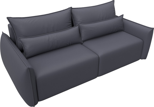 Изображение товара Диван Лига Диванов Лига-051 НПБ / 129881 (экокожа Grifon 15 серый)