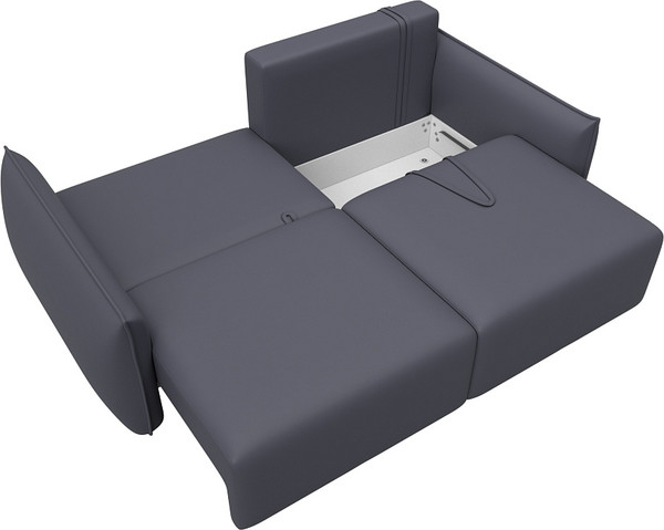 Изображение товара Диван Лига Диванов Лига-051 НПБ / 129881 (экокожа Grifon 15 серый)