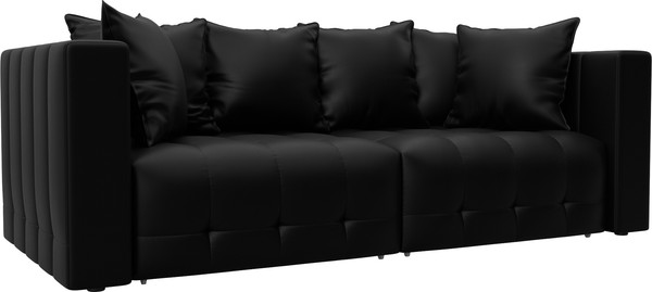 Изображение товара Диван Лига Диванов Лига-052 НПБ / 129904 (экокожа Grifon 18 черный)