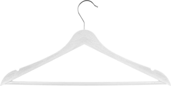 Изображение товара Набор пластиковых вешалок-плечиков Econova Wood / 435278416 (3шт, белый)