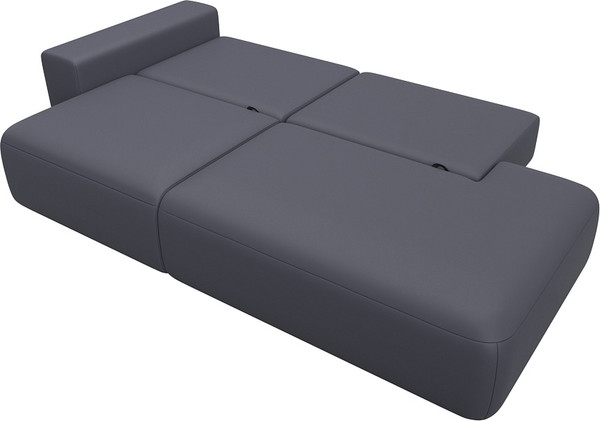 Изображение товара Диван Лига Диванов Лига-036 НПБ Модерн подлокотник слева / 127713L (экокожа Grifon 15 серый)