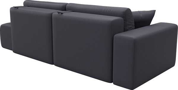 Изображение товара Диван Лига Диванов Лига-036 НПБ Модерн подлокотник слева / 127713L (экокожа Grifon 15 серый)