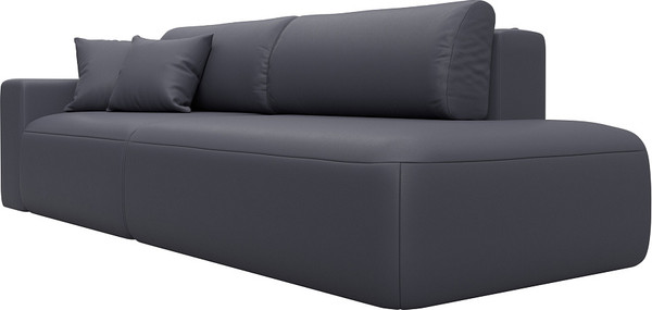 Изображение товара Диван Лига Диванов Лига-036 НПБ Модерн подлокотник слева / 127713L (экокожа Grifon 15 серый)