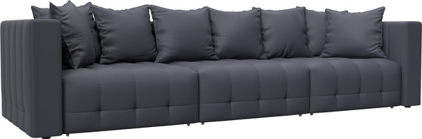 Изображение товара Диван Лига Диванов Лига-052 НПБ Лонг / 129909 (экокожа Grifon 15 серый)