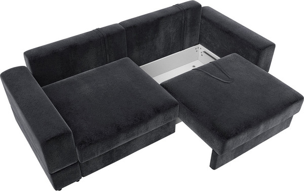 Изображение товара Диван Лига Диванов Лига-055 НПБ / 130175 (велюр Tower 11 темно-серый)