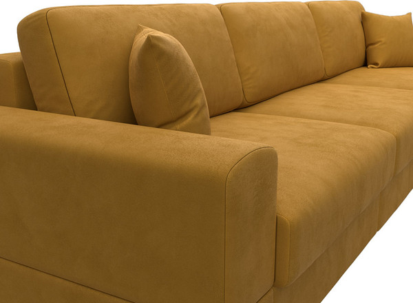 Изображение товара Диван Лига Диванов Лига-055 НПБ Лонг / 130188 (велюр Brut 10 желтый)