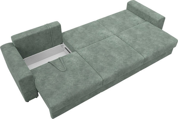 Изображение товара Диван Лига Диванов Лига-055 НПБ Лонг / 130190 (велюр Brut 08 зеленый)