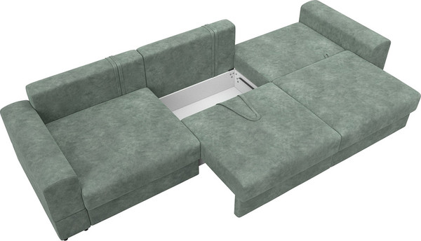 Изображение товара Диван Лига Диванов Лига-055 НПБ Лонг / 130190 (велюр Brut 08 зеленый)